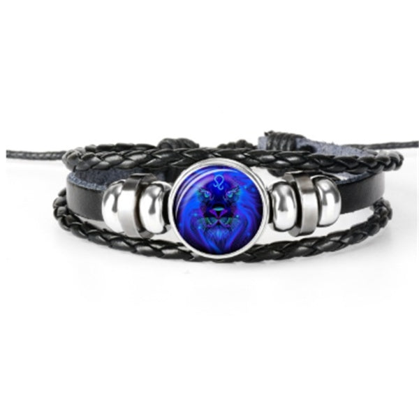 Zodiac Constellation Braided Bracelet – Unisex Astrology Jewelry