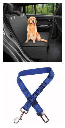 Dog Car Seat Cover with Mesh Window – Waterproof Hammock & Travel Protector for Rear Seat