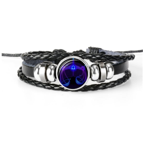 Zodiac Constellation Braided Bracelet – Unisex Astrology Jewelry