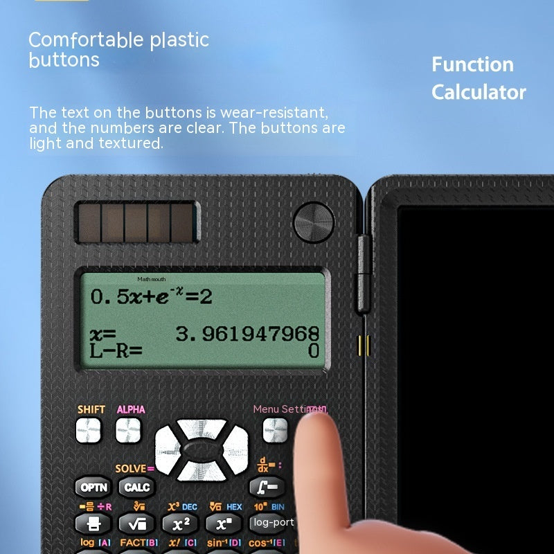 2-in-1 Foldable Scientific Calculator & Handwriting Tablet – Learning Function