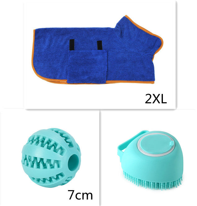 Silicone Pet Bath & Massage Glove – Grooming Brush for Dogs & Cats with Shampoo Dispenser