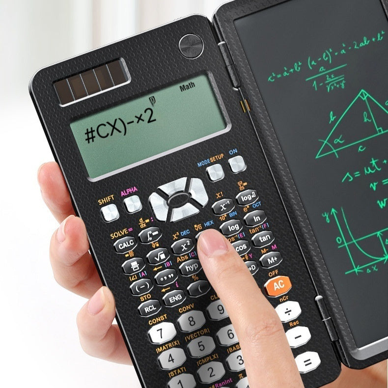 2-in-1 Foldable Scientific Calculator & Handwriting Tablet – Learning Function