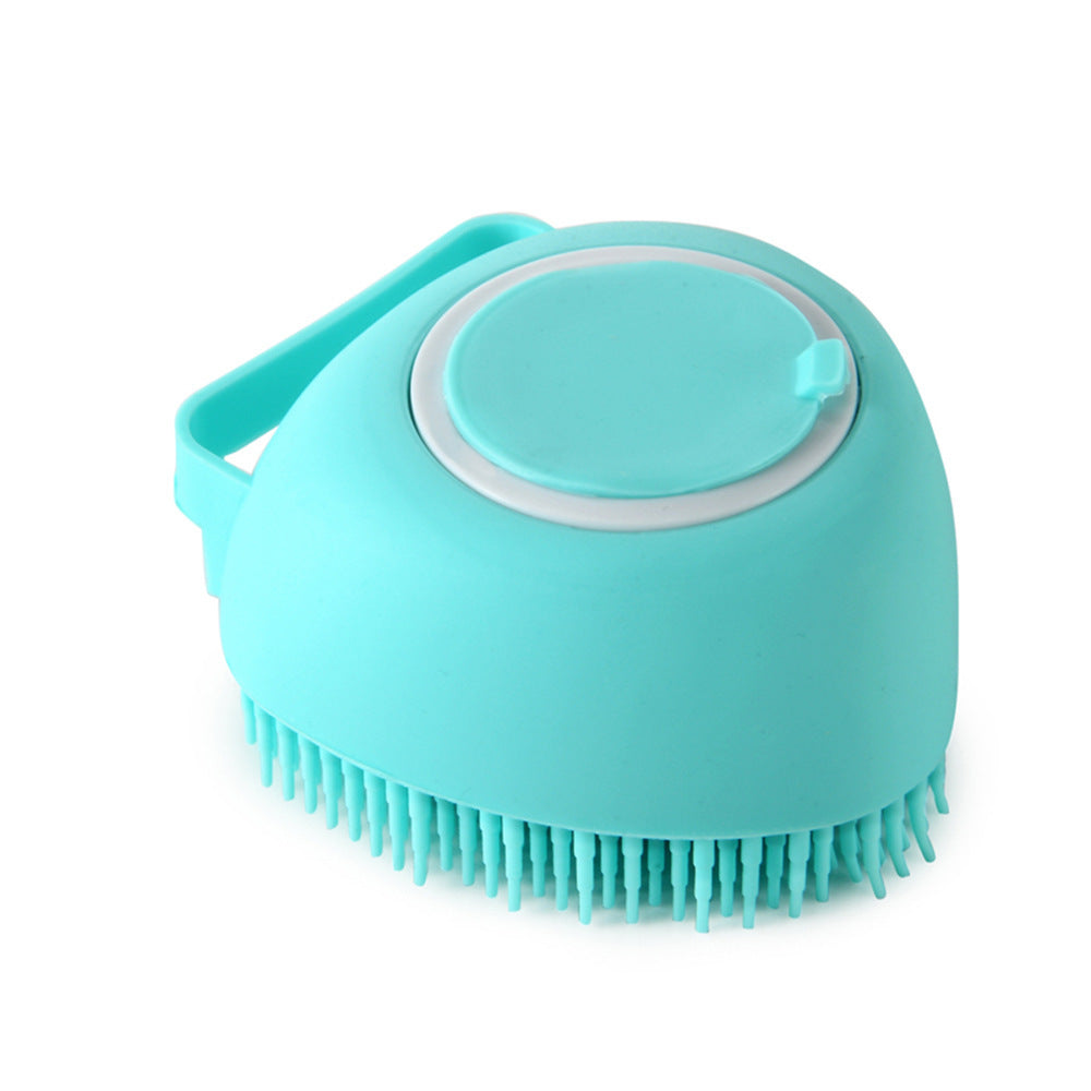 Silicone Pet Bath & Massage Glove – Grooming Brush for Dogs & Cats with Shampoo Dispenser