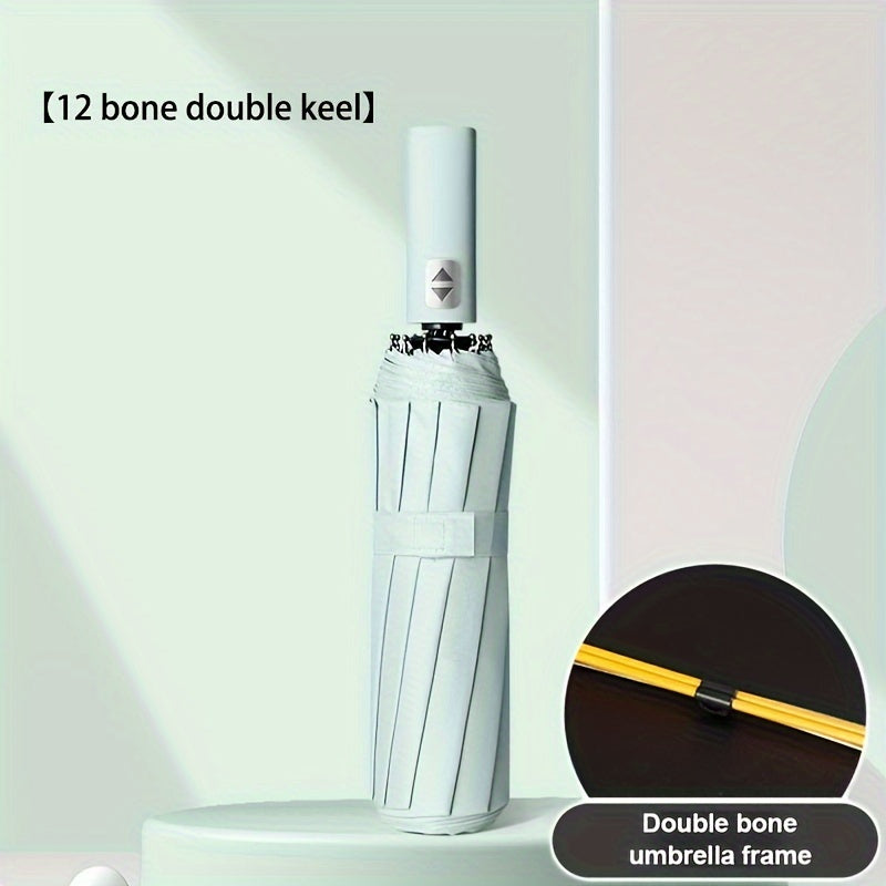 24-Rib Automatic Umbrella – Windproof, UV-Resistant & Dual-Use for Sun and Rain - The Highest Nation