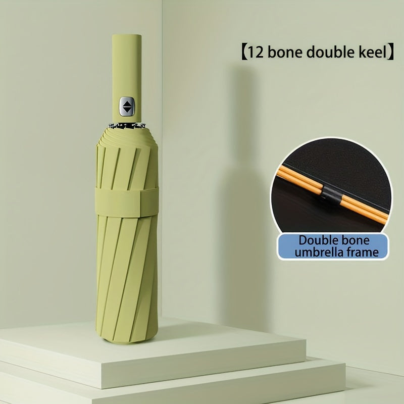 24-Rib Automatic Umbrella – Windproof, UV-Resistant & Dual-Use for Sun and Rain - The Highest Nation