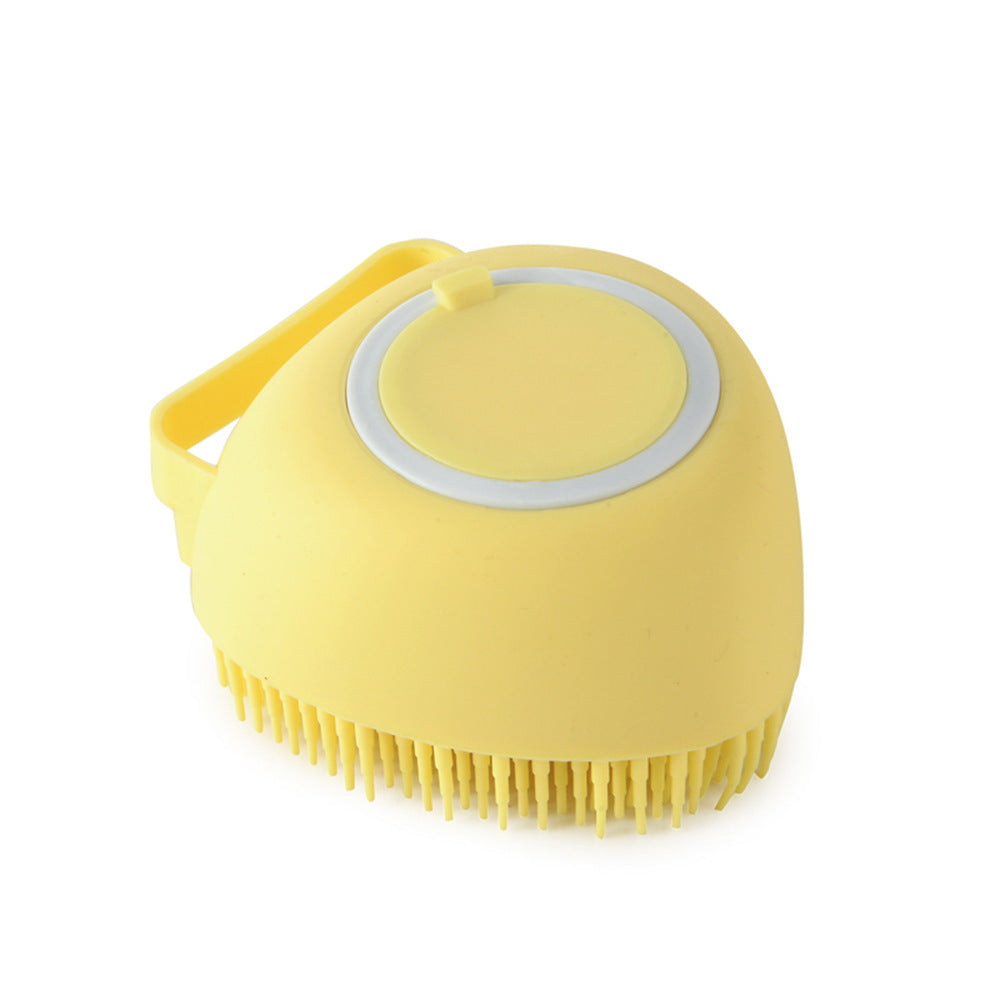 Silicone Pet Bath & Massage Glove – Grooming Brush for Dogs & Cats with Shampoo Dispenser