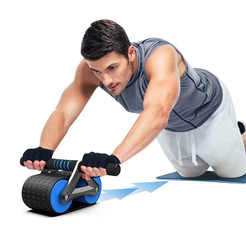 Double Wheel Abdominal Exercise Roller – For Men & Women