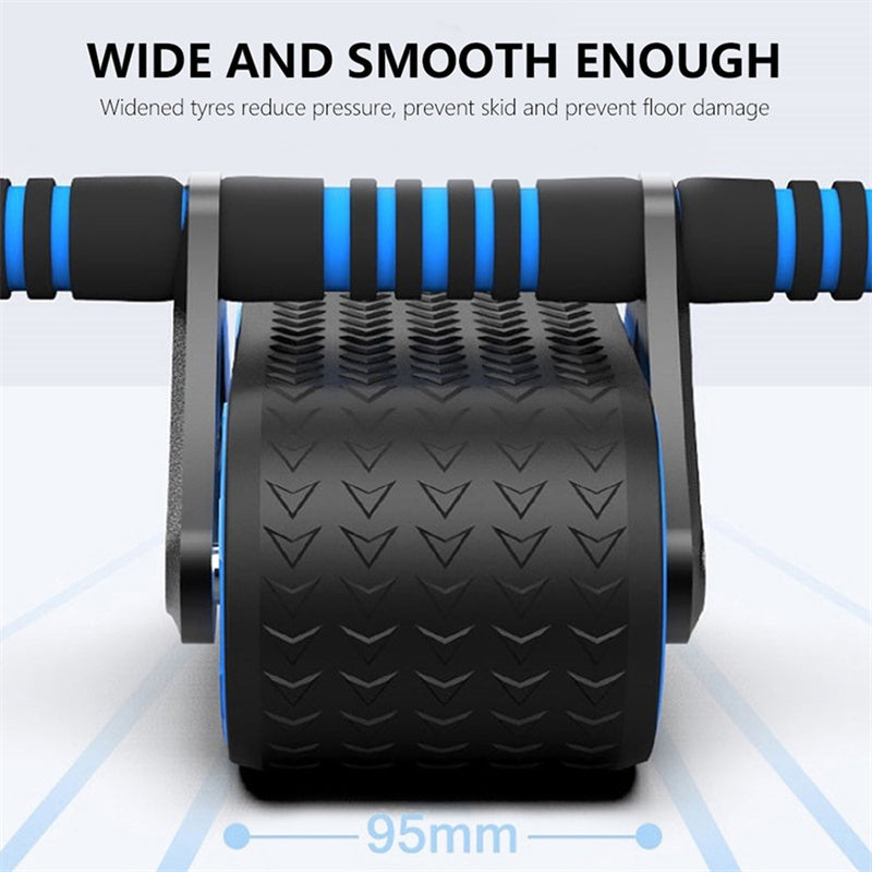 Double Wheel Abdominal Exercise Roller – For Men & Women
