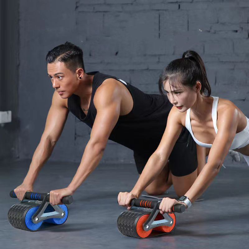 Double Wheel Abdominal Exercise Roller – For Men & Women