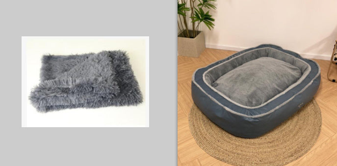 Warming Pet Dog Bed – Soft Sleeping Bag Cushion for Puppies & Small Dogs