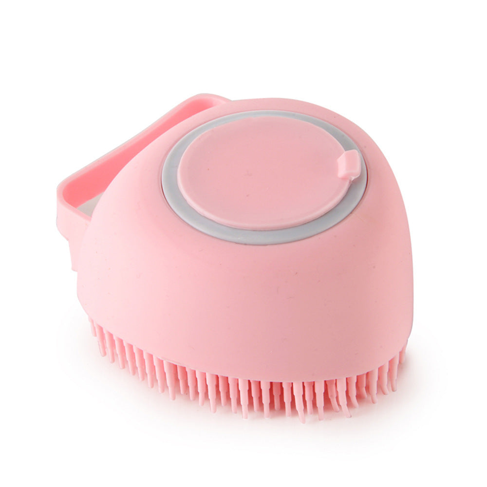 Silicone Pet Bath & Massage Glove – Grooming Brush for Dogs & Cats with Shampoo Dispenser