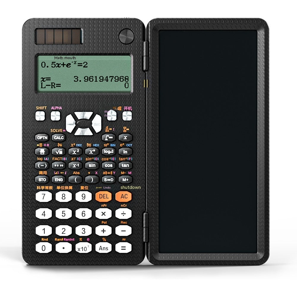 2-in-1 Foldable Scientific Calculator & Handwriting Tablet – Learning Function