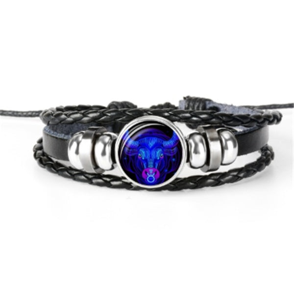Zodiac Constellation Braided Bracelet – Unisex Astrology Jewelry