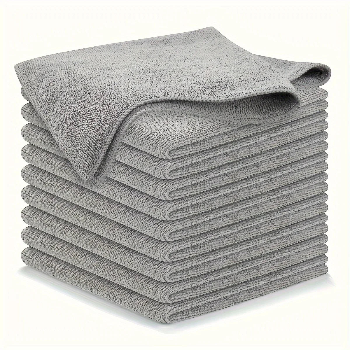 5/10/20pcs Kitchen Towels, Ultra-fine Fiber Light Gray Cleaning Cloth Set, Absorbent, Soft and Stain-removing Cloth - The Highest Nation