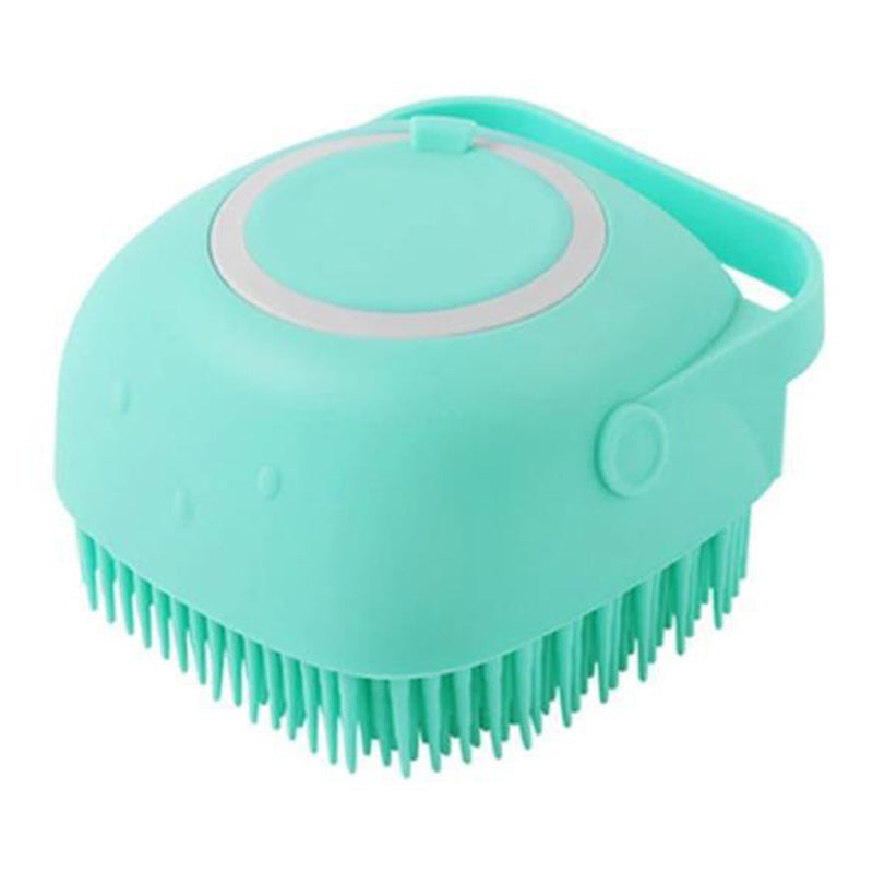 Silicone Pet Bath & Massage Glove – Grooming Brush for Dogs & Cats with Shampoo Dispenser