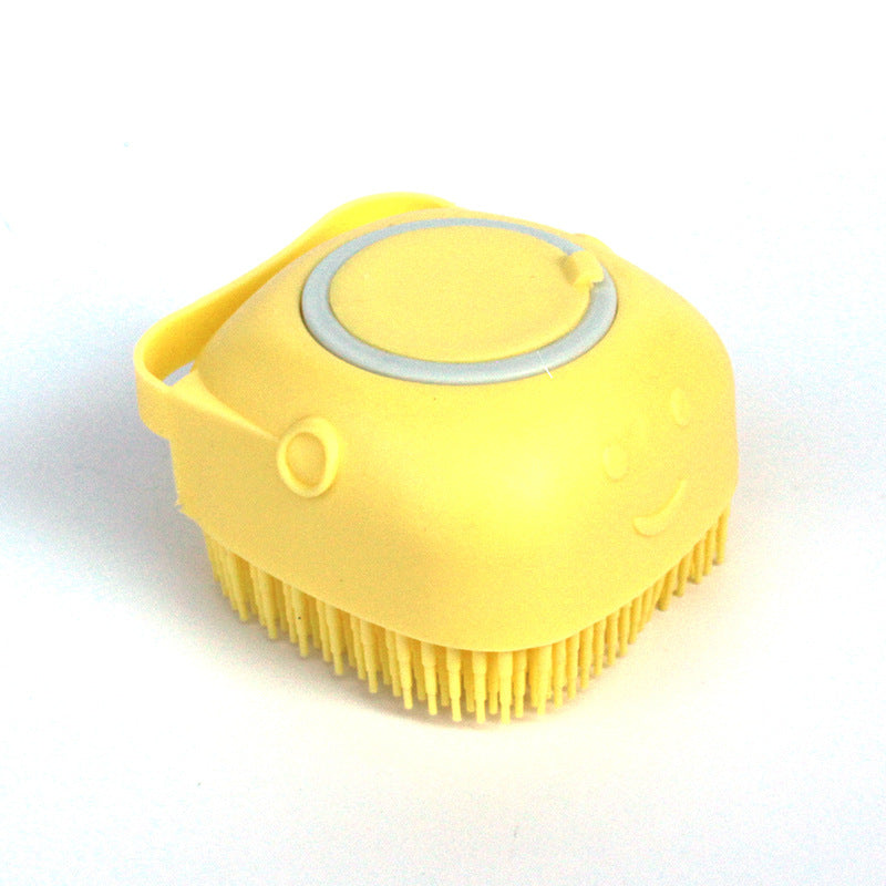 Silicone Pet Bath & Massage Glove – Grooming Brush for Dogs & Cats with Shampoo Dispenser
