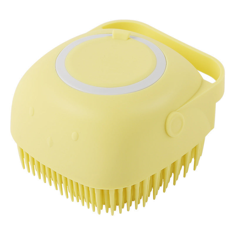 Silicone Pet Bath & Massage Glove – Grooming Brush for Dogs & Cats with Shampoo Dispenser