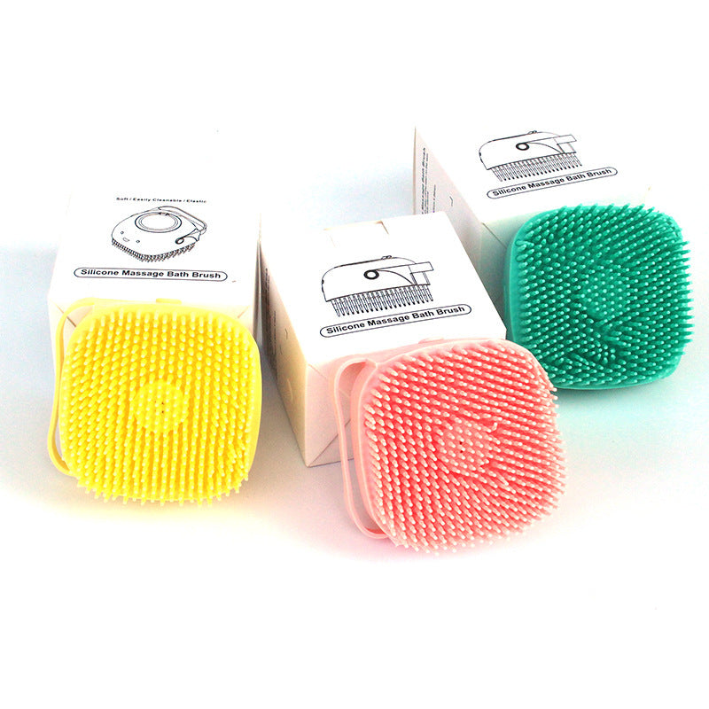 Silicone Pet Bath & Massage Glove – Grooming Brush for Dogs & Cats with Shampoo Dispenser
