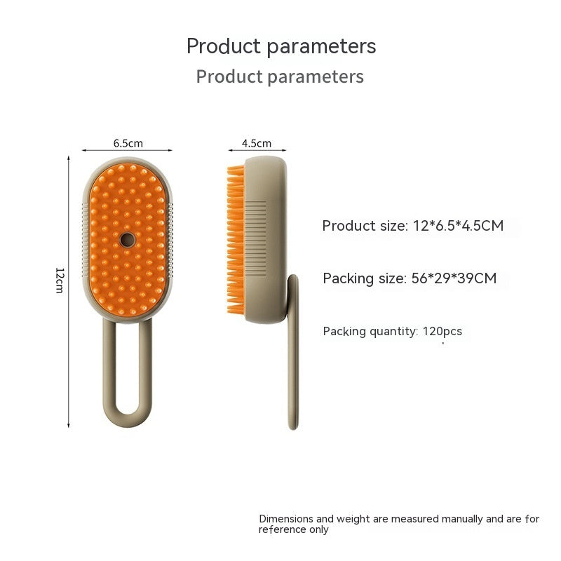 Electric Steam Brush for Pets – Massage, Hair Removal & Grooming