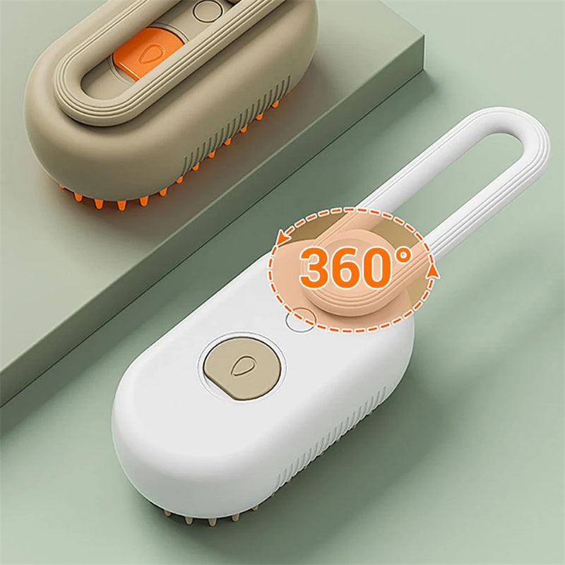 Electric Steam Brush for Pets – Massage, Hair Removal & Grooming