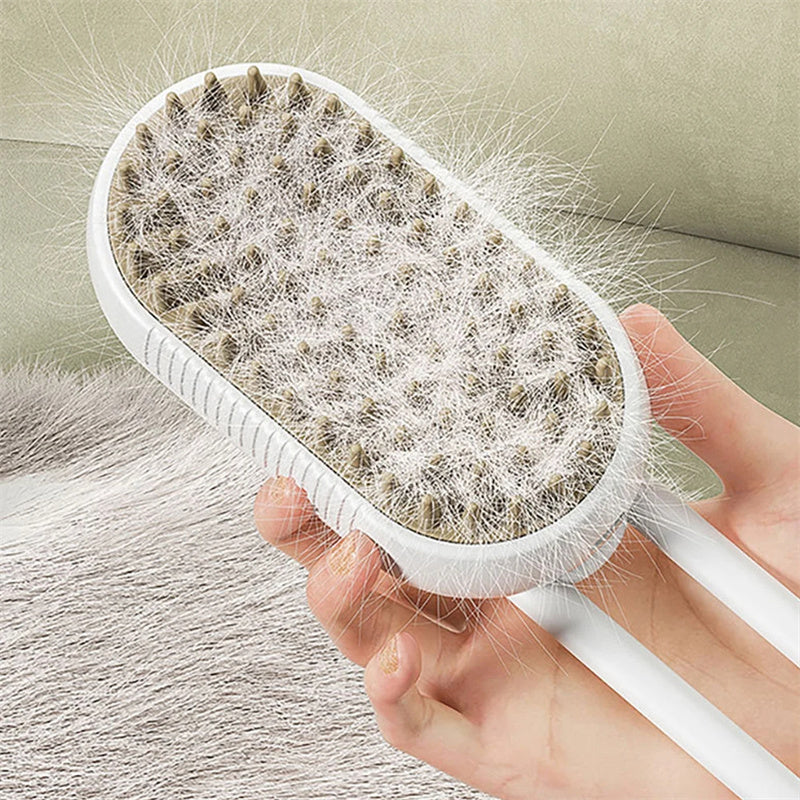 Electric Steam Brush for Pets – Massage, Hair Removal & Grooming