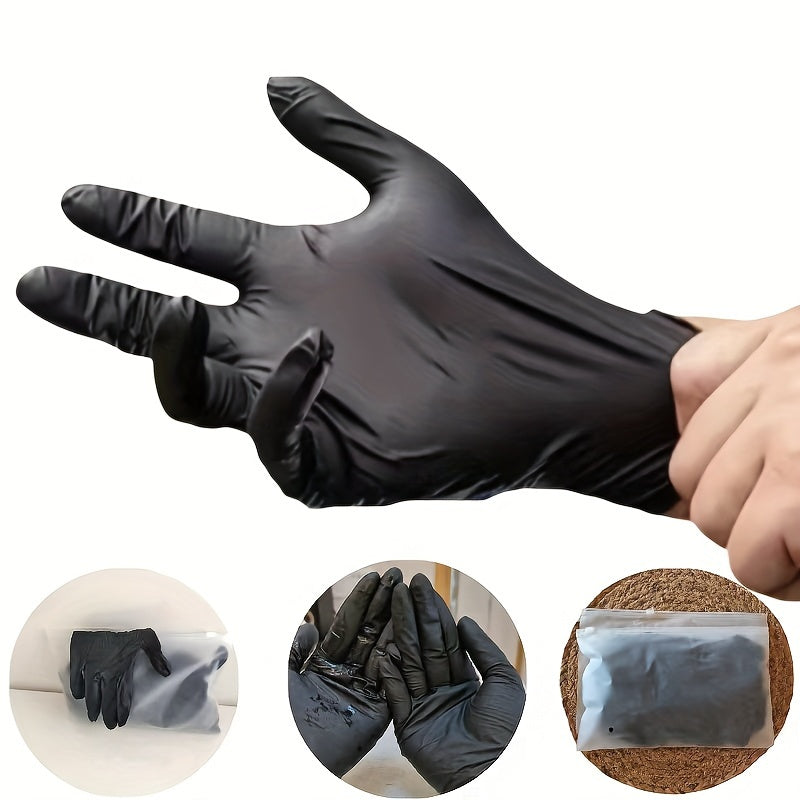 Heavy Duty Powder-Free Nitrile Gloves, 10/20/50pcs - Latex-Free, Waterproof, Ambidextrous - The Highest Nation
