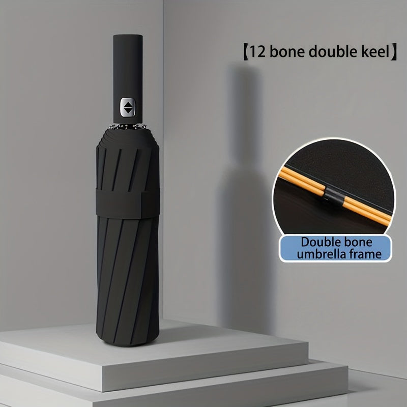 24-Rib Automatic Umbrella – Windproof, UV-Resistant & Dual-Use for Sun and Rain - The Highest Nation