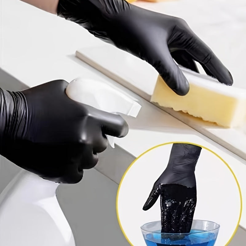 Heavy Duty Powder-Free Nitrile Gloves, 10/20/50pcs - Latex-Free, Waterproof, Ambidextrous - The Highest Nation