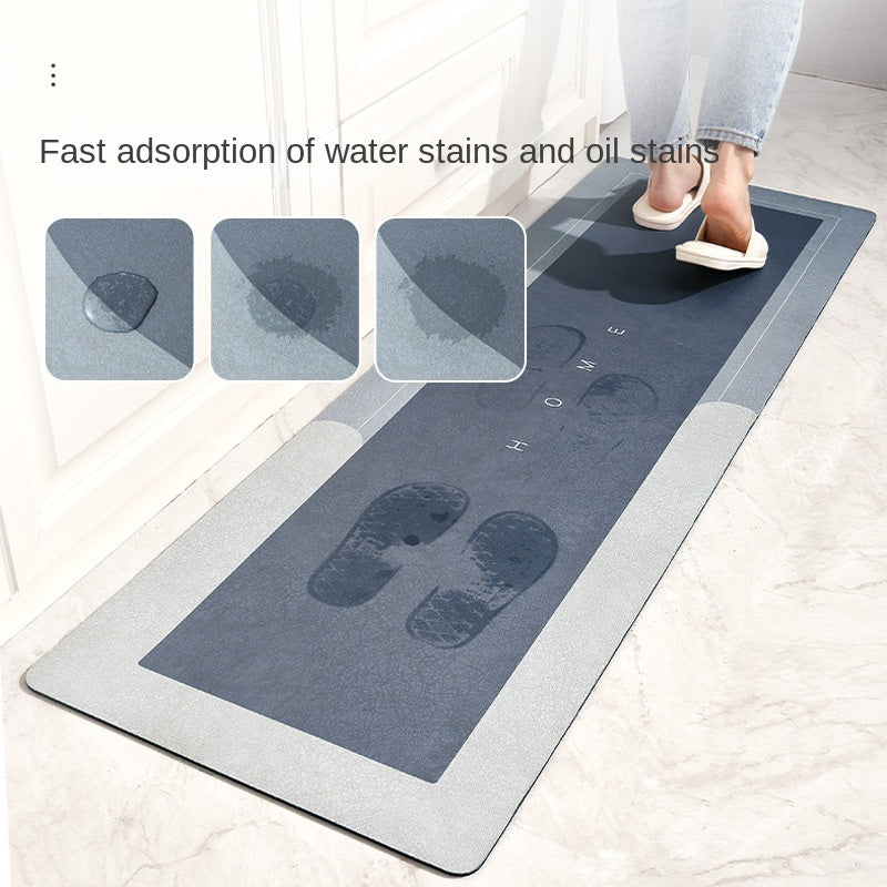 Diatom Mud Kitchen Mat – Non-Slip, Scratch-Resistant & Easy to Clean