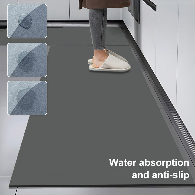 Diatom Mud Kitchen Mat – Non-Slip, Scratch-Resistant & Easy to Clean