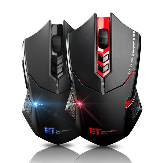 Silent Wireless Mouse with LED Light – Power-Saving & Ergonomic