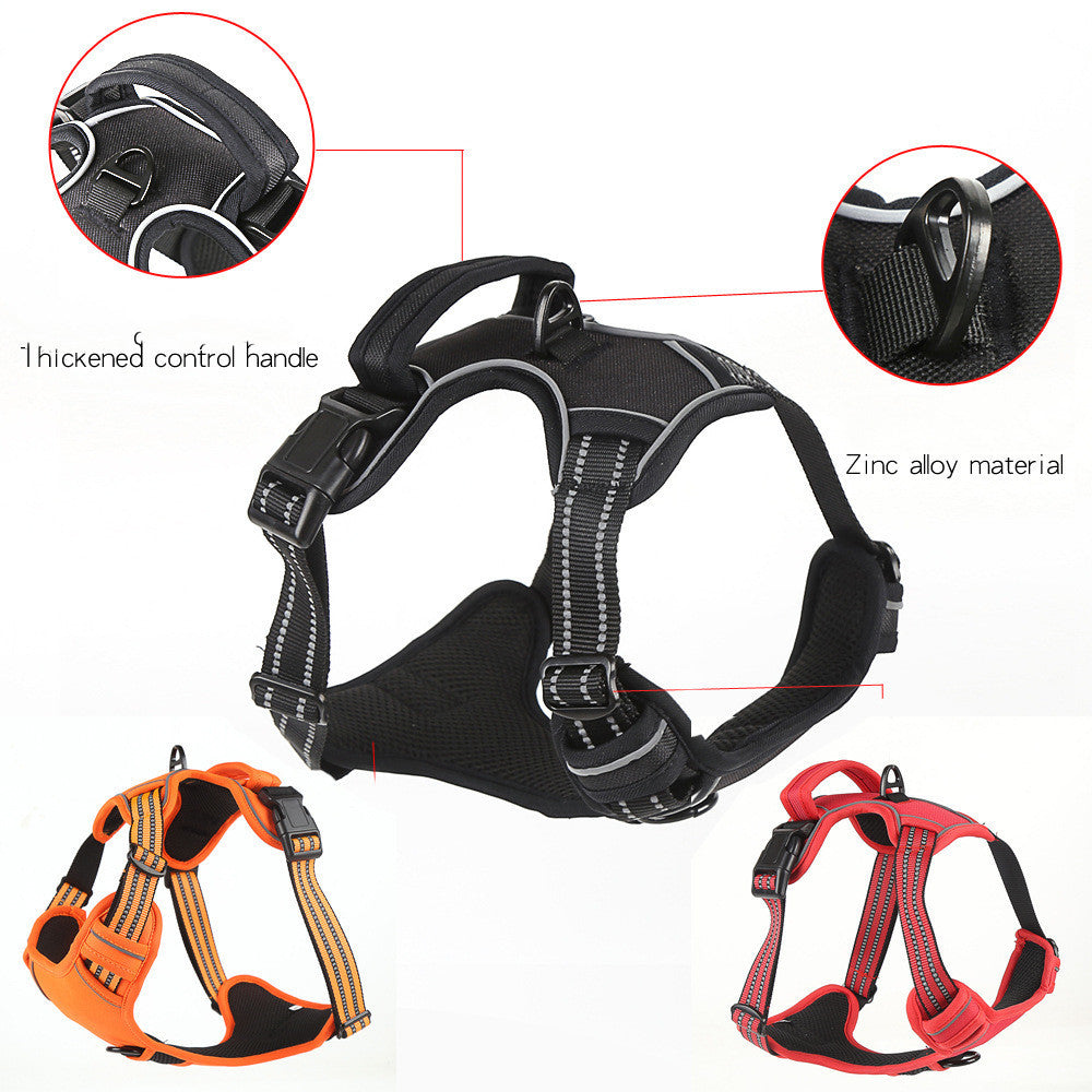 No Pull Dog Harness – Breathable & Reflective Pet Vest