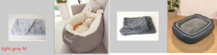 Warming Pet Dog Bed – Soft Sleeping Bag Cushion for Puppies & Small Dogs