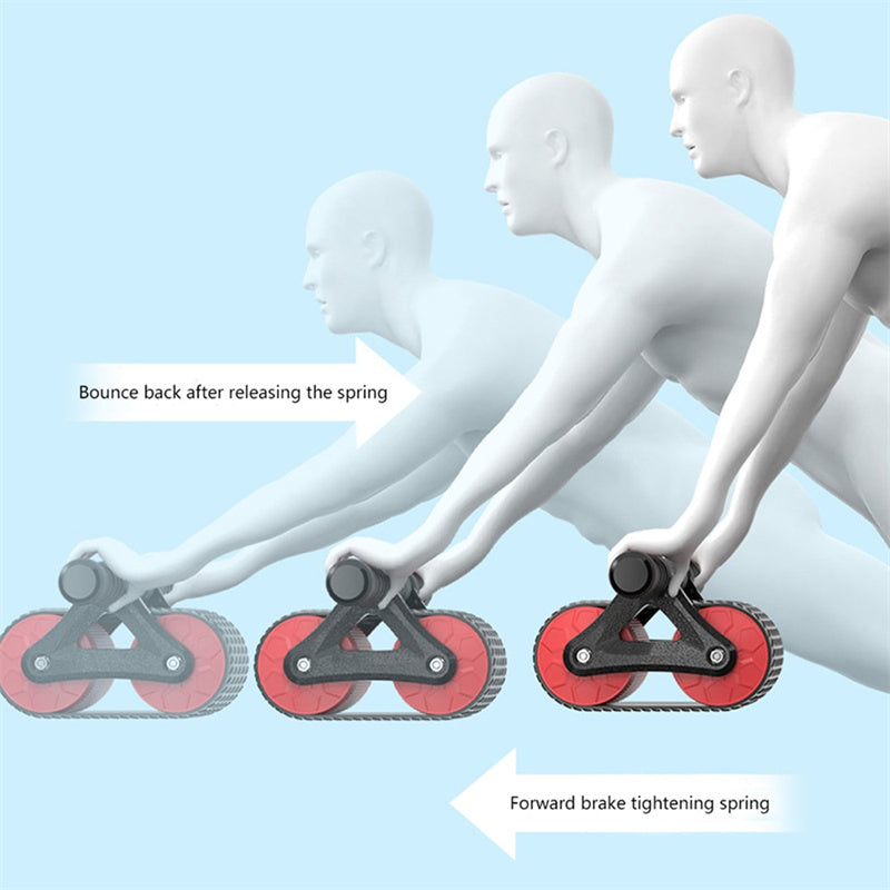 Double Wheel Abdominal Exercise Roller – For Men & Women