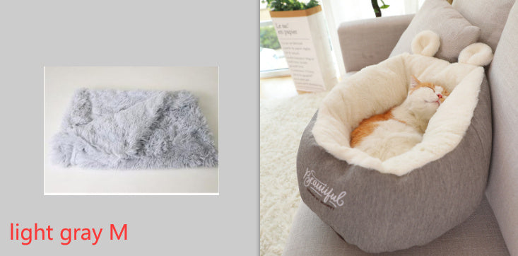 Warming Pet Dog Bed – Soft Sleeping Bag Cushion for Puppies & Small Dogs