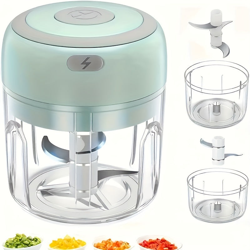 Electric Mini Garlic Chopper – USB Meat Grinder & Vegetable Crusher - The Highest Nation