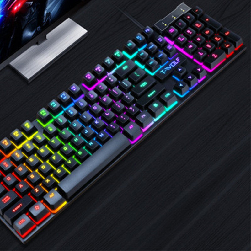 RGB Gaming Keyboard – Wired USB, Luminous Backlight, Floating Keys