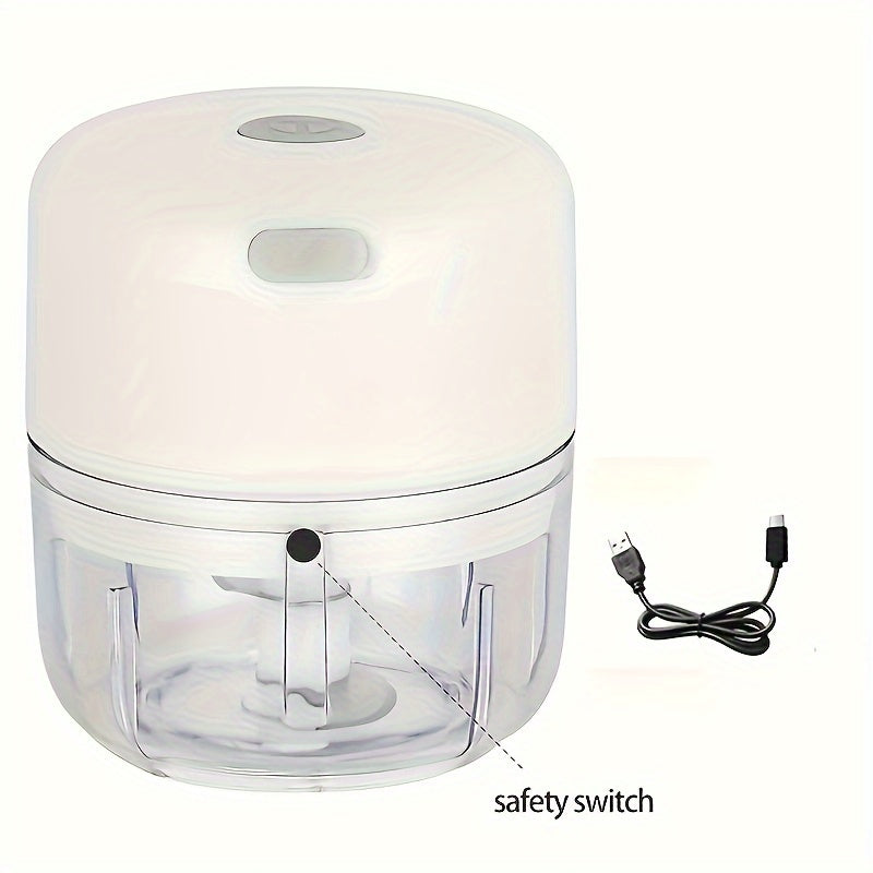 Electric Mini Garlic Chopper – USB Meat Grinder & Vegetable Crusher - The Highest Nation