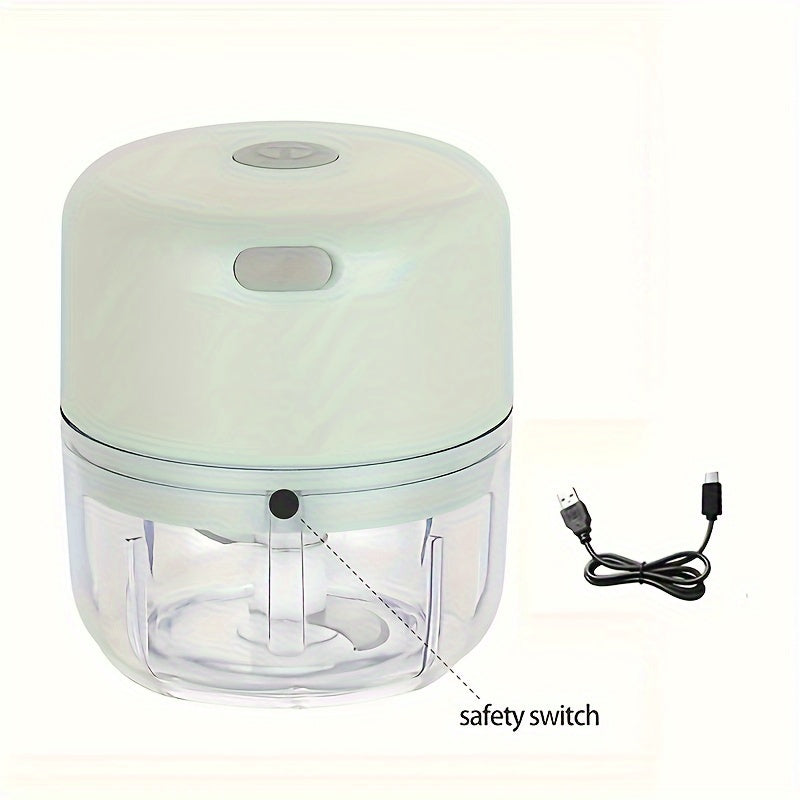 Electric Mini Garlic Chopper – USB Meat Grinder & Vegetable Crusher - The Highest Nation