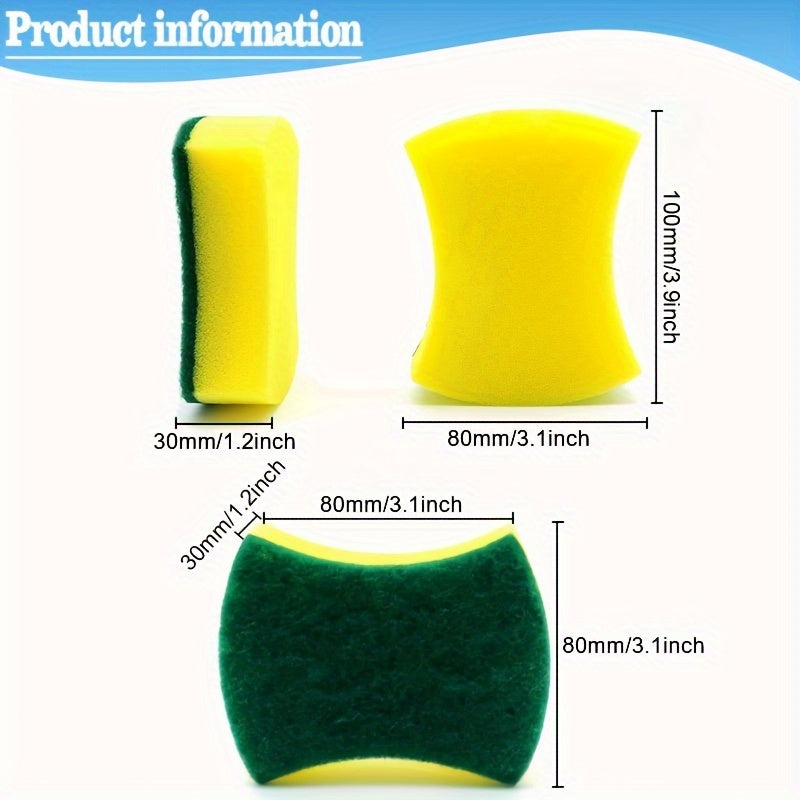 12pcs Heavy-Duty Kitchen Sponges - Durable & Scratch-Free for Restaurant-Quality Cleaning - The Highest Nation