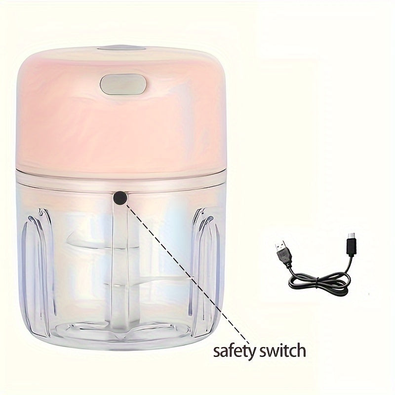 Electric Mini Garlic Chopper – USB Meat Grinder & Vegetable Crusher - The Highest Nation