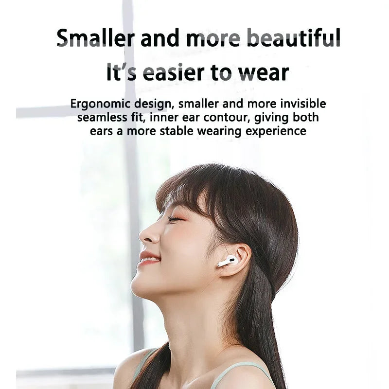 Pro 4 TWS Wireless Earbuds – Bluetooth 5.3, Waterproof, with Mic for iPhone & Android