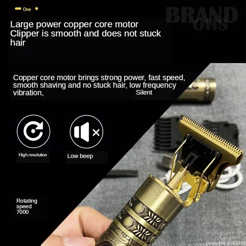 T9 Electric Hair Clipper – LCD Beard & Body Trimmer for Men - The Highest Nation