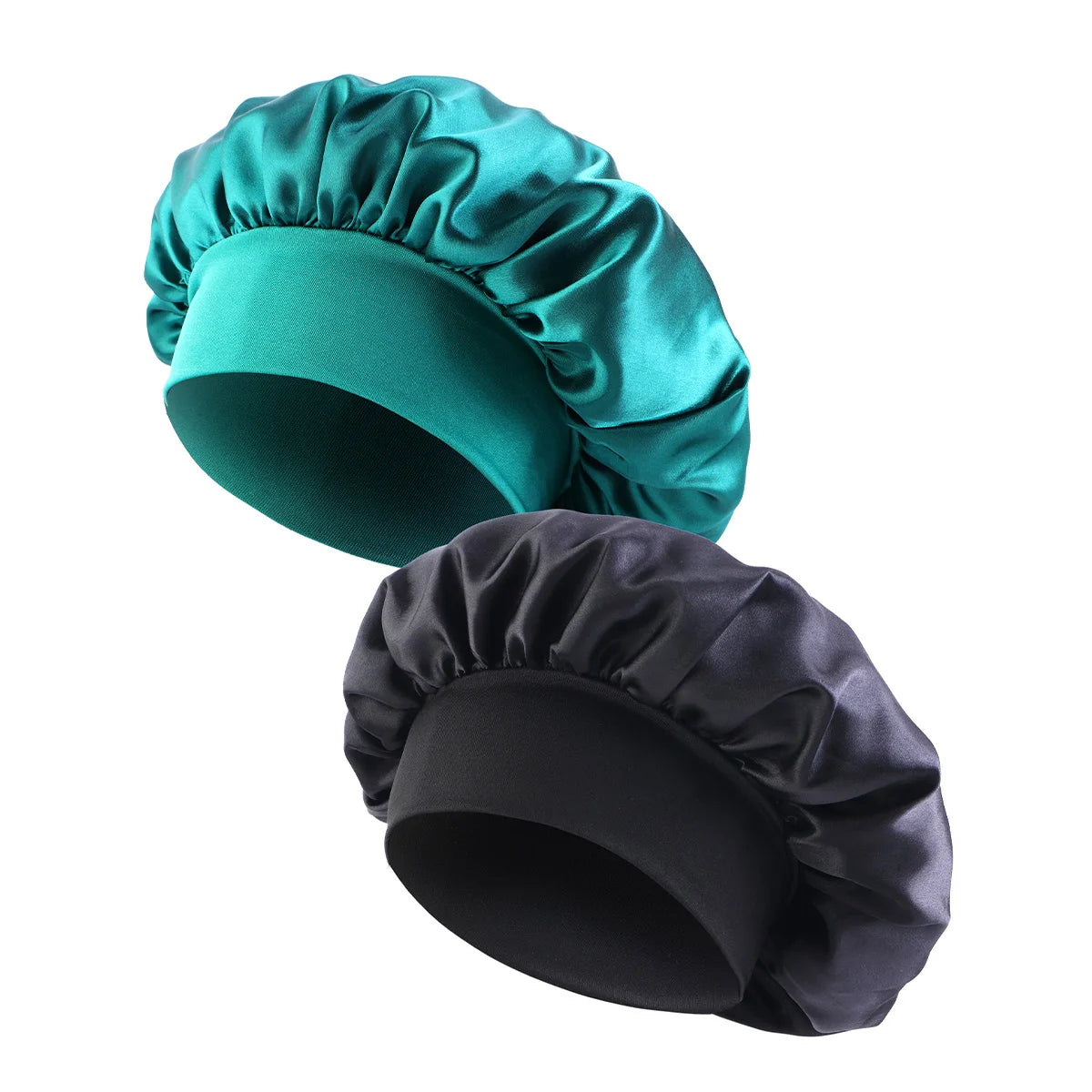 Satin Sleep Bonnet – Unisex Wide-Brim Night Cap with Elastic Band - The Highest Nation