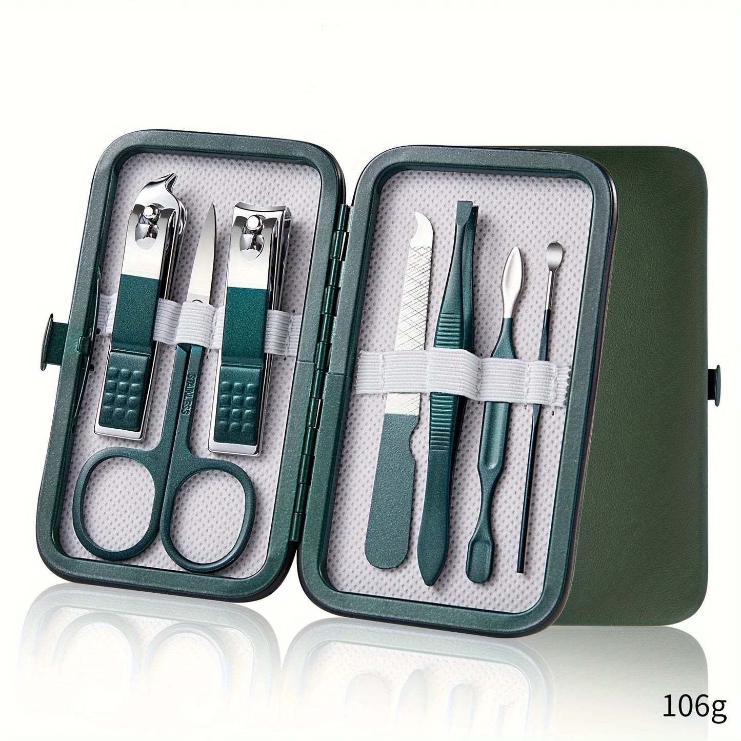 Professional Stainless Steel Manicure & Pedicure Kit – Nail Clipper Set with Travel Case