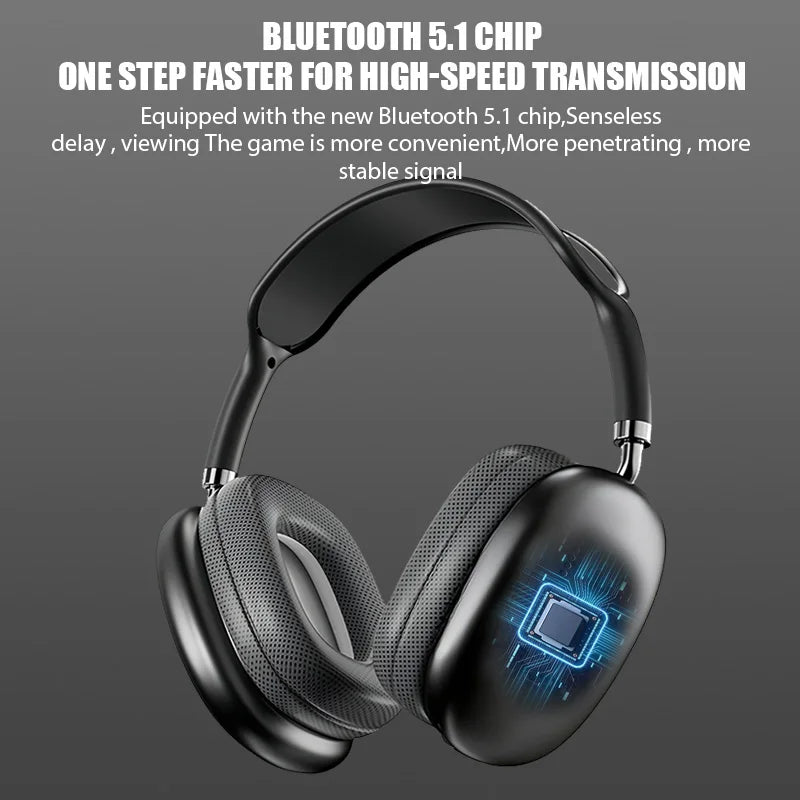 P9 Wireless Bluetooth Headphones – Noise Cancelling with Mic & Stereo Sound