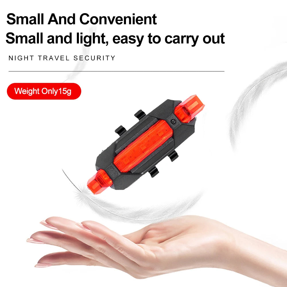 USB Rechargeable Bike Tail Light – 3 Modes, Easy Installation