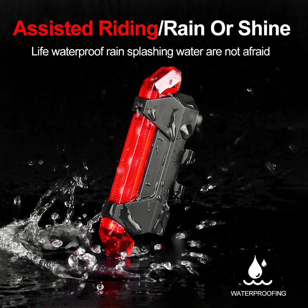 USB Rechargeable Bike Tail Light – 3 Modes, Easy Installation