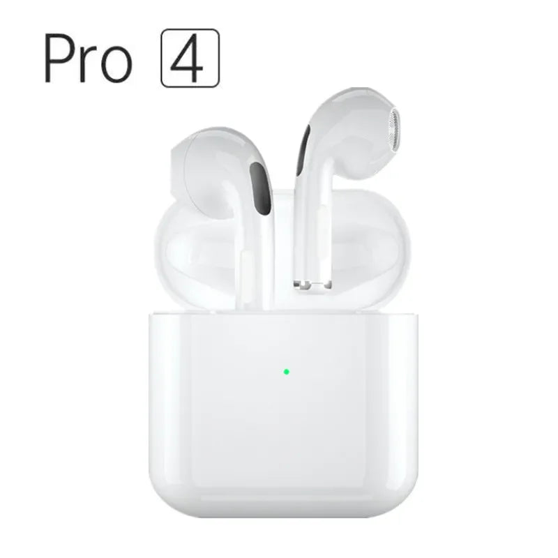 Pro 4 TWS Wireless Earbuds – Bluetooth 5.3, Waterproof, with Mic for iPhone & Android