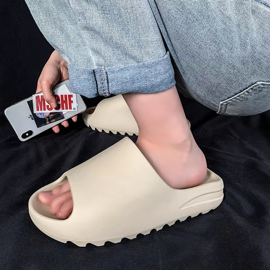Unisex EVA Thick-Soled Slippers – Soft, Lightweight Summer Slides for Home & Beach - The Highest Nation